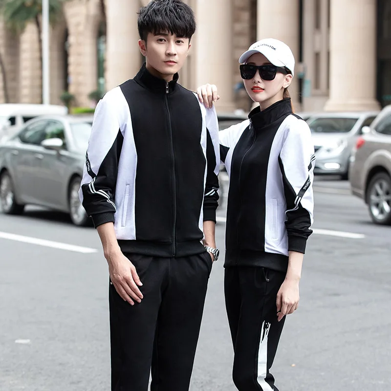 Couple leisure suit Boy large cotton Uniform Girl College Clothing group purchase university school uniform printing Sport suits