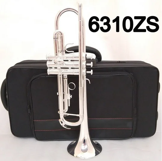 

Music Fancier Club Trumpet 6310ZS Silver Plated Music Instruments Profesional Trumpets Student Included Case Mouthpiece