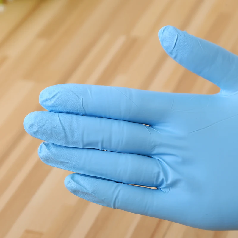 10pairs/pack Long Sleeve Blue Disposable Rubber Gloves Cleaning Catering Food 12inch Nitrile Gloves Thick Durable Gloves 12inch