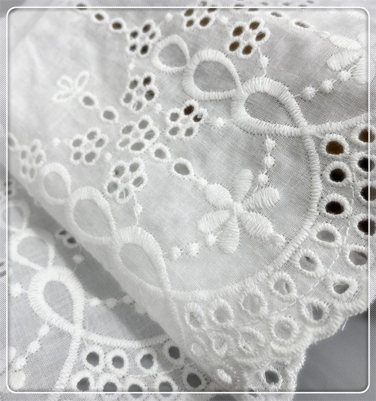 5Yard/Lot 16CM Breit Neue Reine Baumwolle Tuch Bestickt DIY Spitze Trim Kleidung Sofa Vorhang Stoffe Zubehör – Detail 6