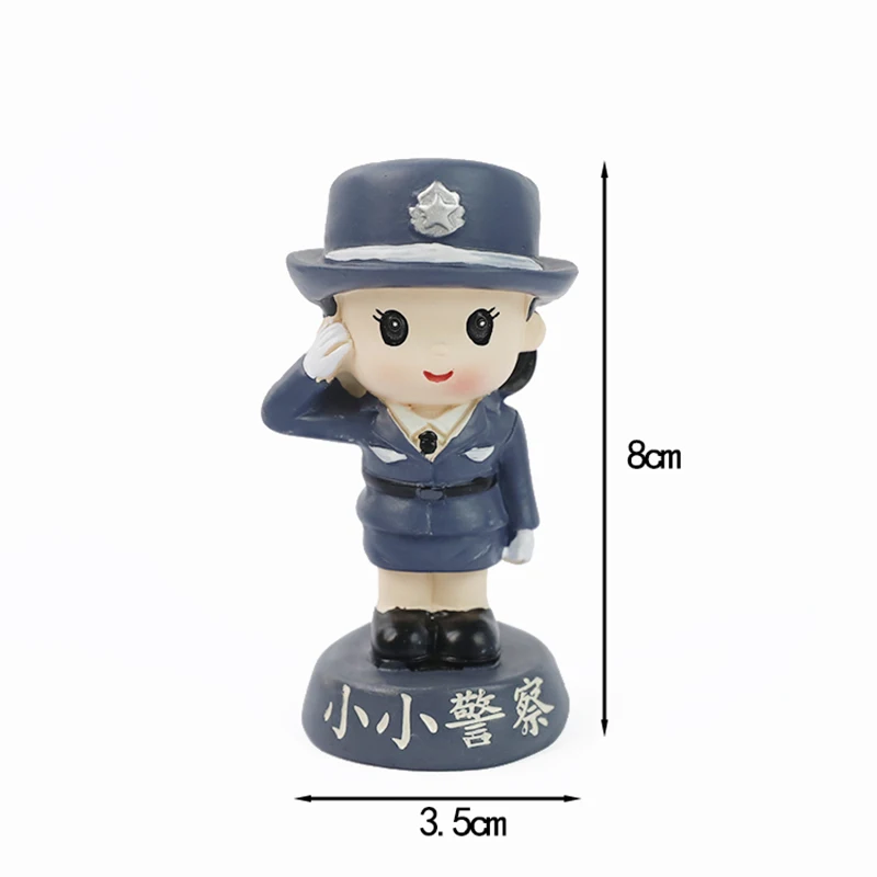 Police Cake Toppers Policewoman Male policeman Plane handcuffs Call machine Decoration Happy Birthday Party Kids Boy Girl Gifts