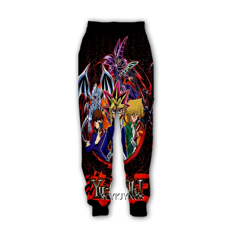 Phechion 3d na moda anime duelo monstros yu-gi-oh! Impressão-calças casuais sweatpants calças retas sweatpants jogging calças k127