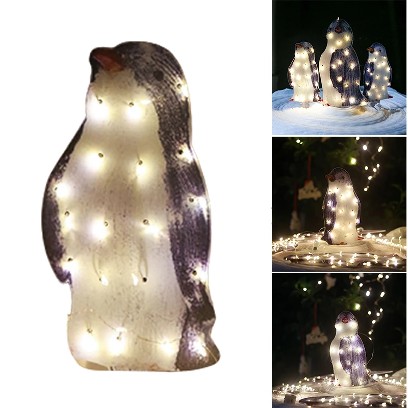 Light Up Penguin Christmas Ornaments Outdoor Decoration LED Outdoor Lighted Christmas Yard SAL99