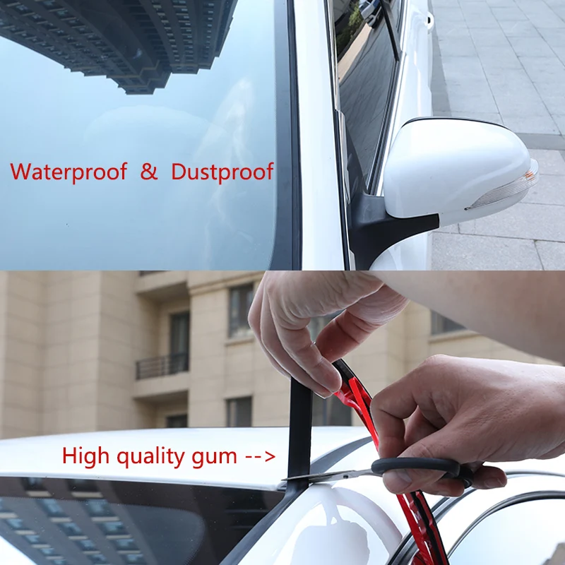 14/19mm Car Seal Strips Automobiles Seal Protection Door Edge Windshield Roof Rubber Sealing Strip Noise Insulation Car Styling