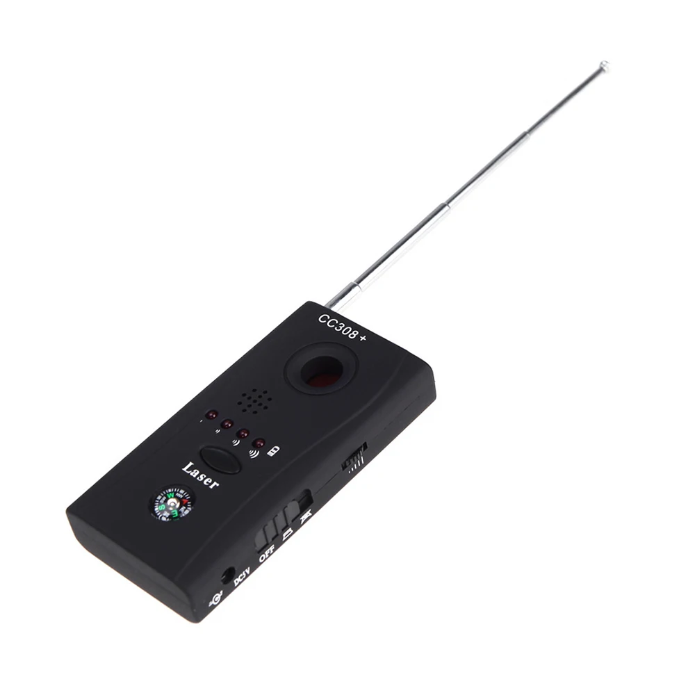 Full-Range Wireless Camera Lens Signal Detector CC308+Radio Wave Signal Detect Camera WiFi RF GSM Device Finder Protect Security