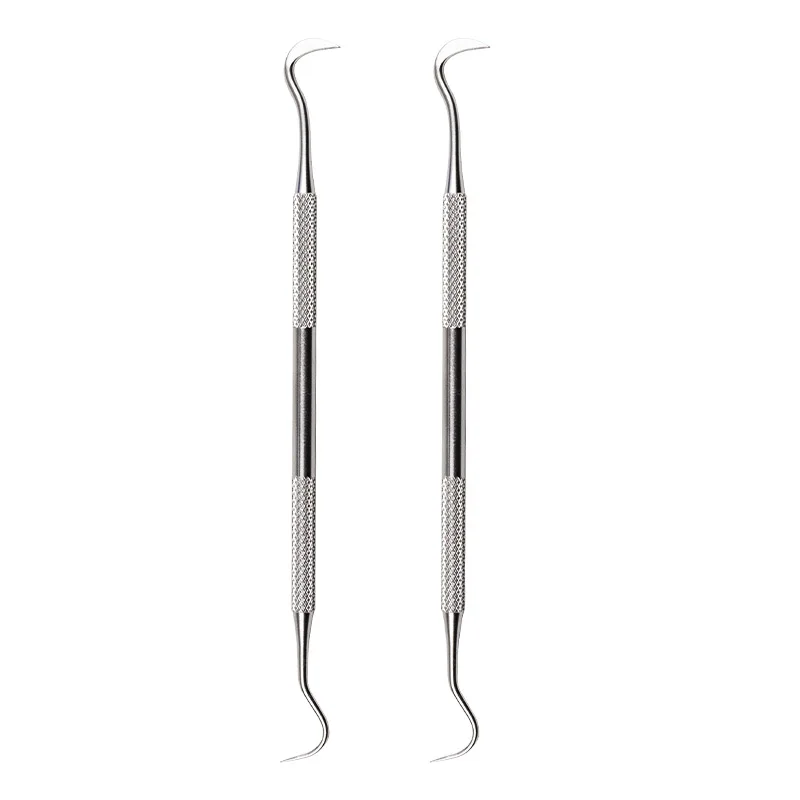 Dental Double-ended Curved Tartar Remover Tool Scraper Stainless Steel Calculus Plaque ​Remover Dentist Tooth Cleaning Tools