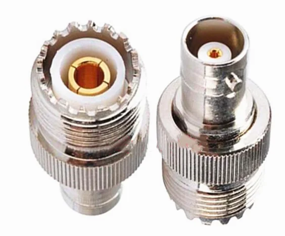 4pcs High Quality  BNC Female Jack To SO239 UHF Female Jack Coaxial Adapter