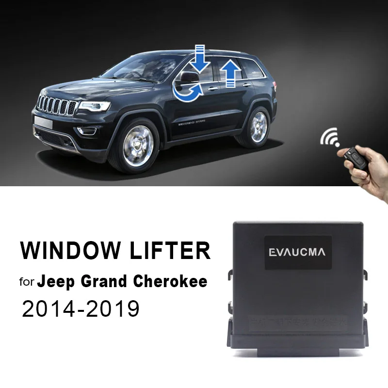 For Jeep Grand Cherokee 2014-2019 Power Window Closer + Side Mirror Folder Folding Car Window Regulator Lift Intelligent System