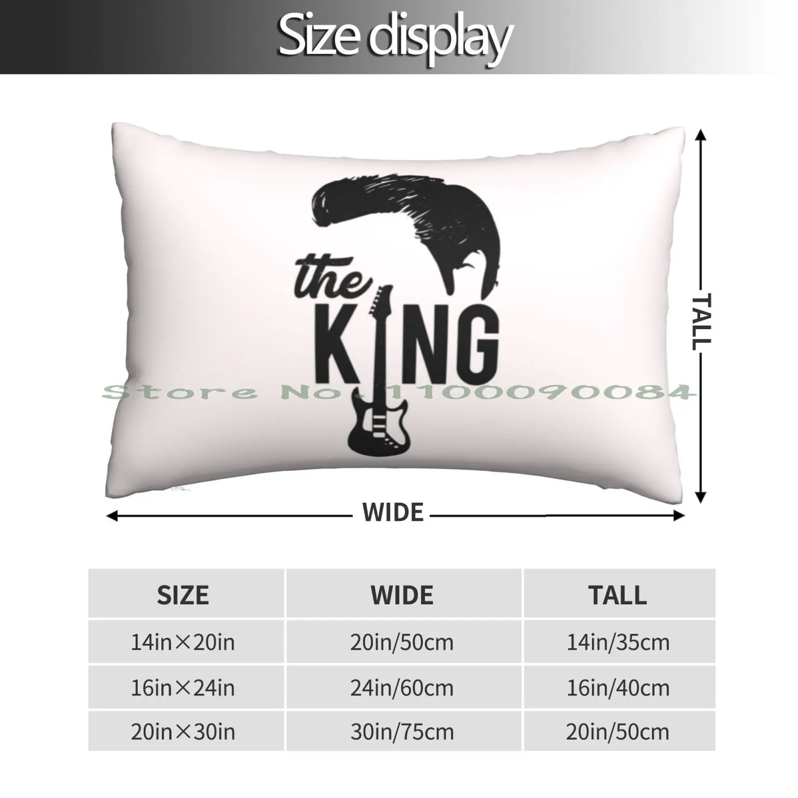 Elvis Elvis The King Pillow Case 20x30 50*75 Sofa Bedroom El 20 Long Rectangle Pillowcover Home Outdoor Cushion Decor