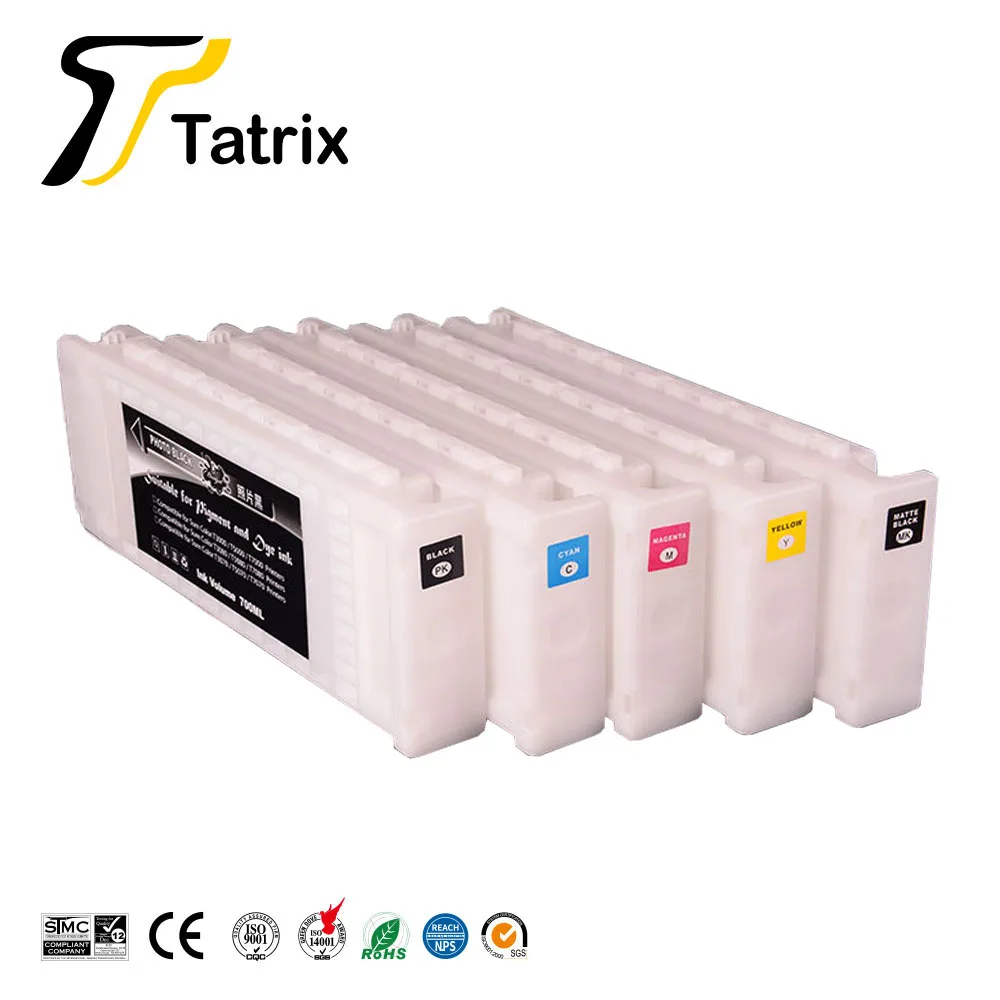 Imagem -02 - Tatrix T6941- T6945 Plotter Compatível Cartridg Tinta para Epson T3000 T5000 T7000 T3200 T5200 T3270 T5270 T7270 Impressora 700 ml pc