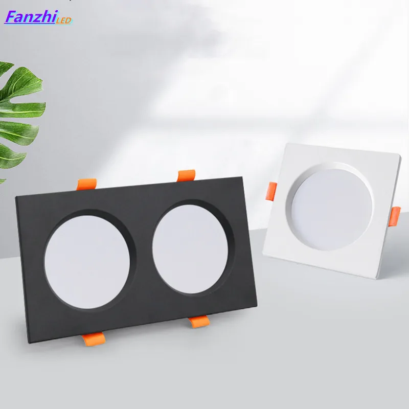 Factory direct supply downlight led ultra-thin anti-fog embedded ceiling light single head double head ceiling panel light grill