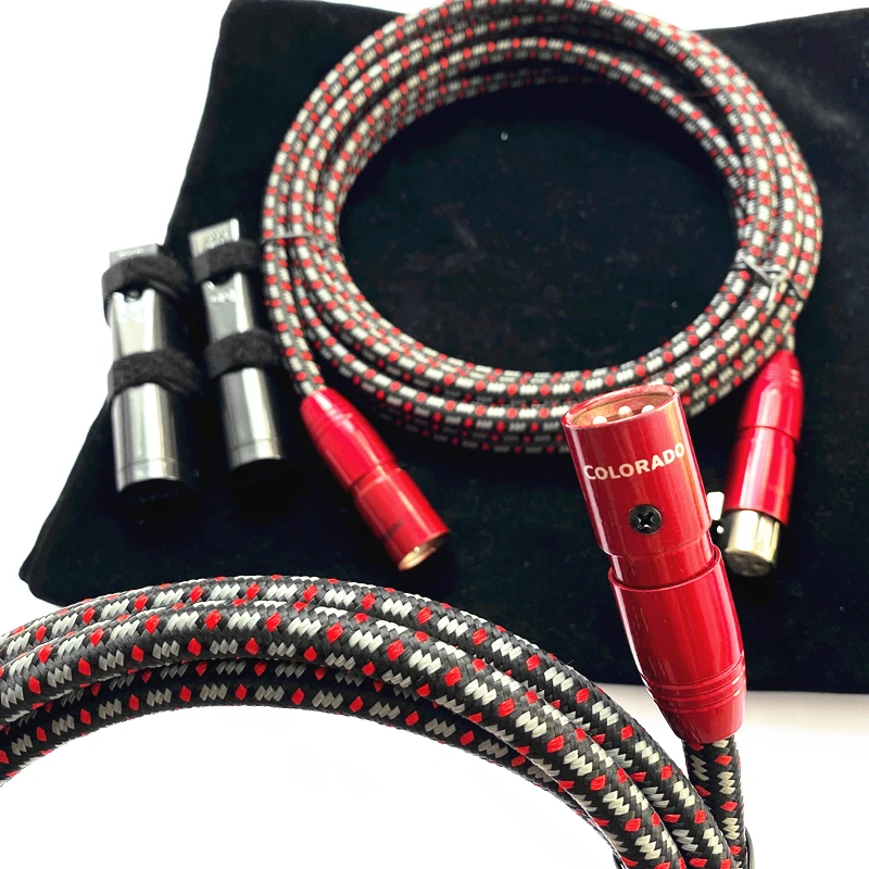 1Pair HiFi Audio Line COLORADO XLR Balanced Cable with Update 72V DBS