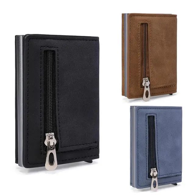 Moda męska Mini torebka w stylu Vintage ze sztucznej skóry Mini saszetka na karty Mini Slim miękki portfel etui na karty portfel męski carteira masculina