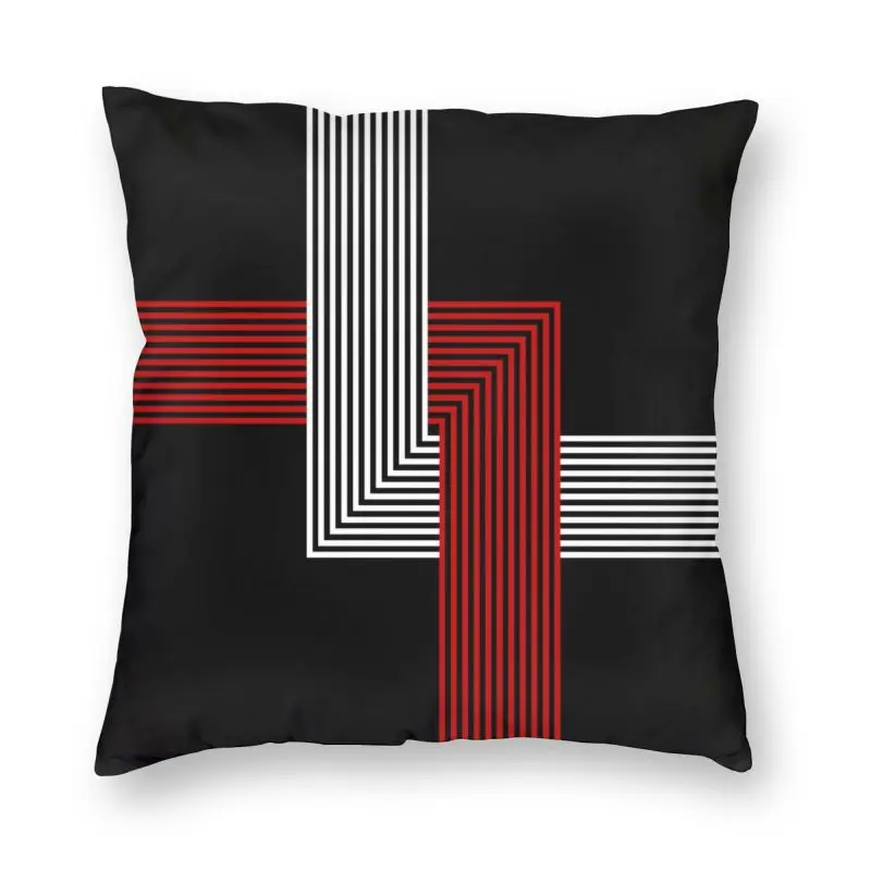 Soft Minimalist Connected Crossed Geometric Pattern Throw Pillow Cover Home Decor Custom Geometry Cushion Cover 45x45 for Sofa