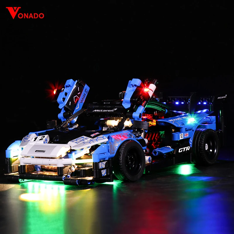 LED Light Set For 42123 Mclaren Senna Gtr Car Model DIY Toys Set Building Blocks Bricks Only Lighting Kit NOT Include The Model