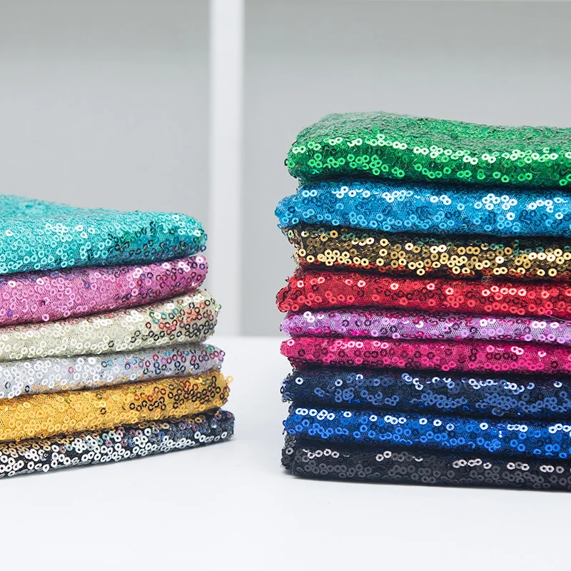 95% polyester 5% spandex fabric sequin table cloth sequin decoration sequin fabric garment fabric wedding net yarn fabric