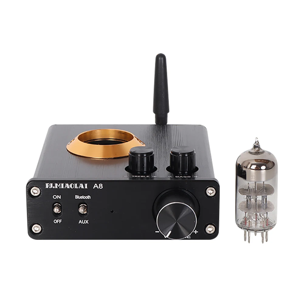 PJ.MIAOLAI TPA3116 Bluetooth 5.0 6N3N Tube Amplifier MAX9722  Stereo Amp Power Amplifier Sound Amplifiers Home Theater 40W×2