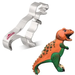 KENIAO T-Rex Cookie Cutter for Kids - 11.4 CM - Dinosaur Biscuit Fondant Bread Sandwich Mold - Stainless Steel