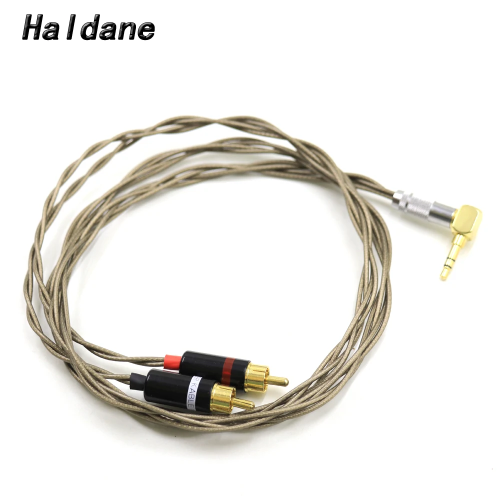 

Haldane HIFI Nordost Odin Silver Plated 3.5mm to 2 RCA Male Adapter Cable 3.5 to Double RCA Male Audio Aux Cable