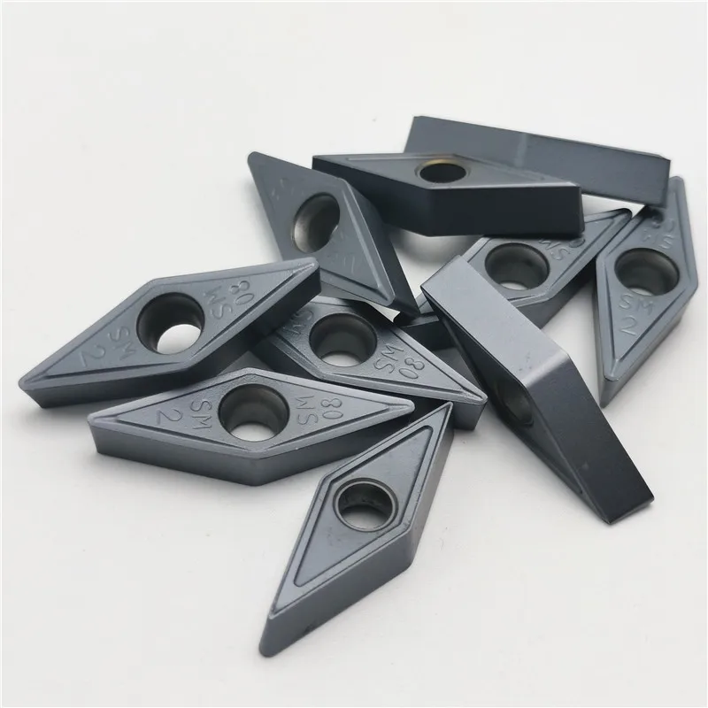 Outil de tournage interne CNC, inserts en carbure, outil de tour de coupe, haute qualité, VCMT160sediVCMT160408 SM IC907, IC908