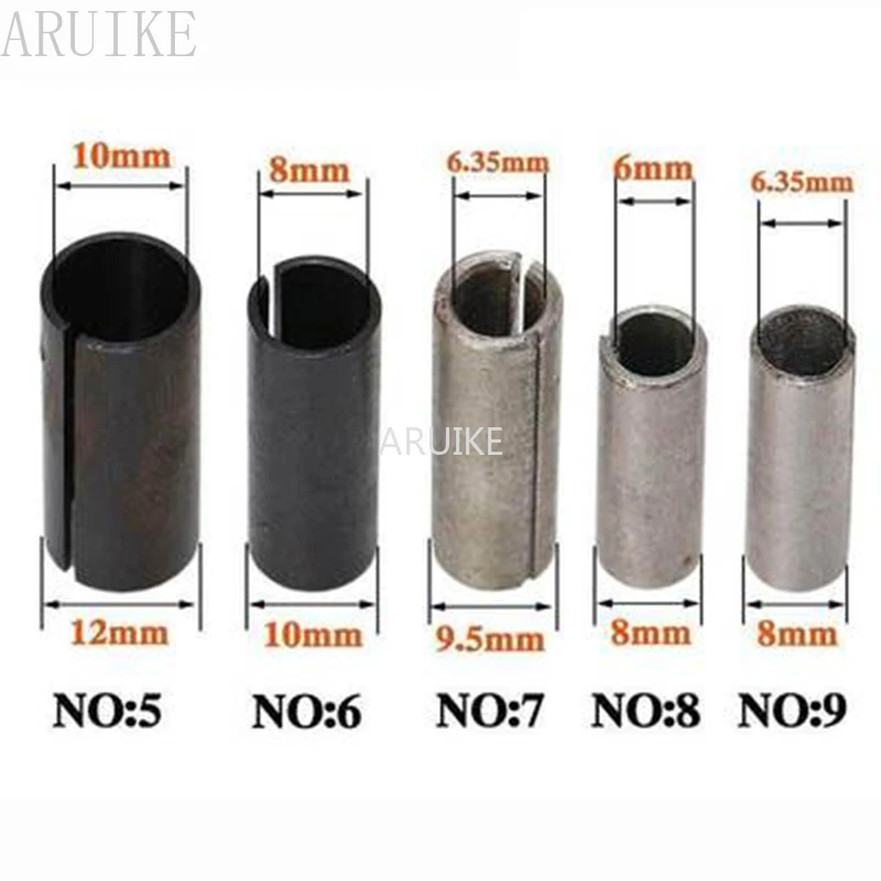 1pc CNC Router Bit High Precision Adapter Collet Milling Cutter Tool Adapters Holder 6mm 6.35mm 8mm 10mm 12mm 12.7mm