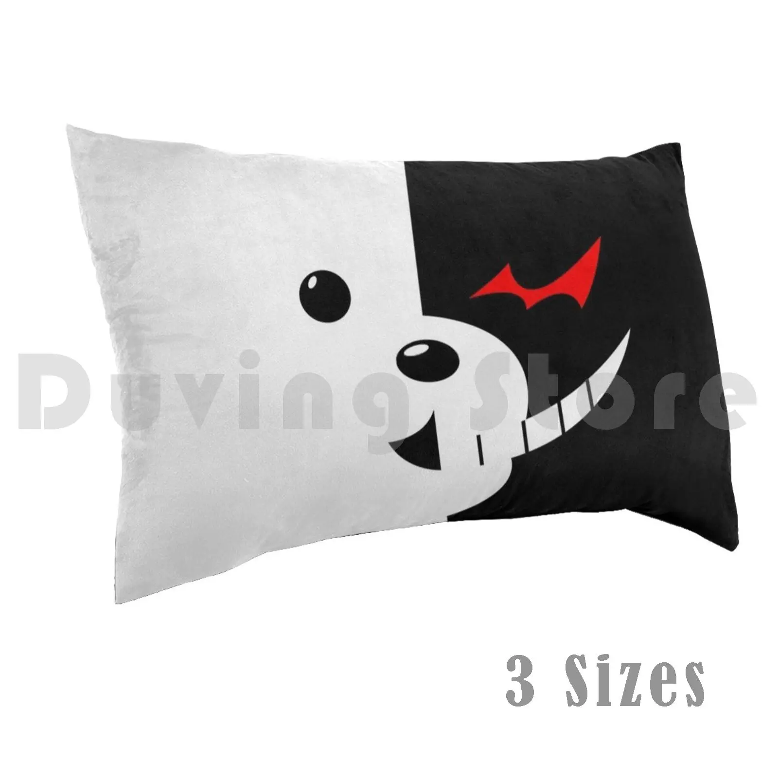 Monokuma Pillow Case Printed 35x50 Monokuma Bear Teddy Toys Anime Sleeve Happy Dragonronpa Dragon Snuff