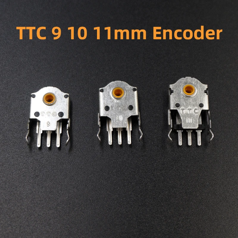 

2pcs Original TTC Mouse Encoder Highly Accurate 9 10 11mm yellow Core Solve sensei TEN RIVAL300 310 G402 G603 G703 wheel problem