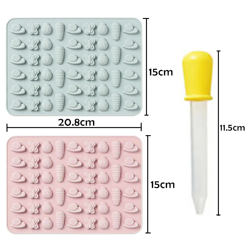 Sugarcraft Silicone Gummy Mold Ice Cubes Gelatine Baking and Candy DIY Chocolate Soft Sugar Cake Mold Baking Decorating Tools