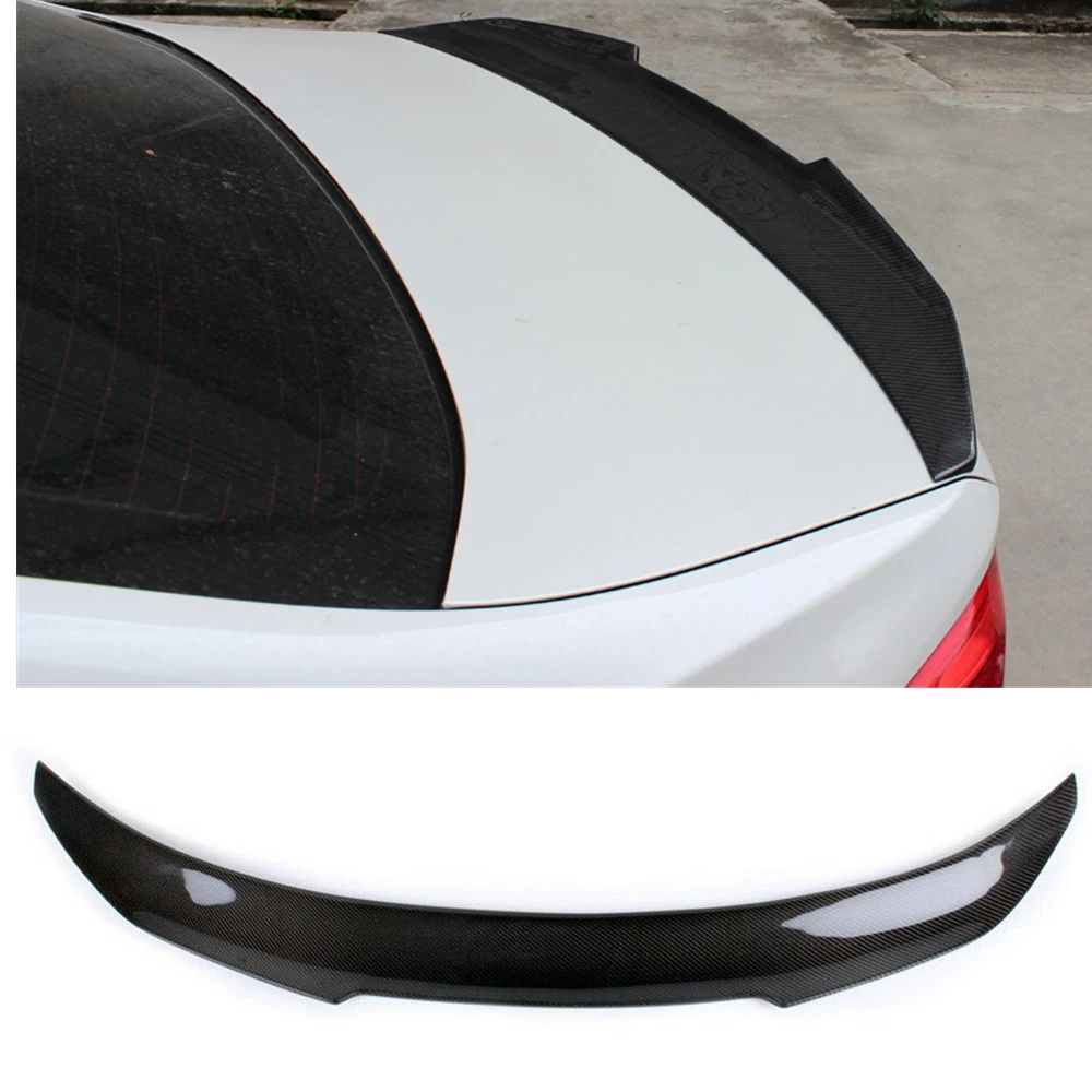 

Real Carbon Fiber Trunk Splitter Lip For BMW X6 E71 F16 X6M 2008 2009 2010 2011 2012 2013 2014 2015 PSM Style Rear Spoiler Wing