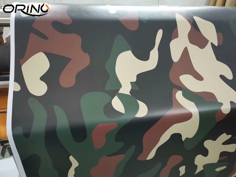 

Coffee Black Army Green Camouflage Sticker Car Vinyl Wrap Air Release Film Self Adhesive Truck Car Wrapping Foil