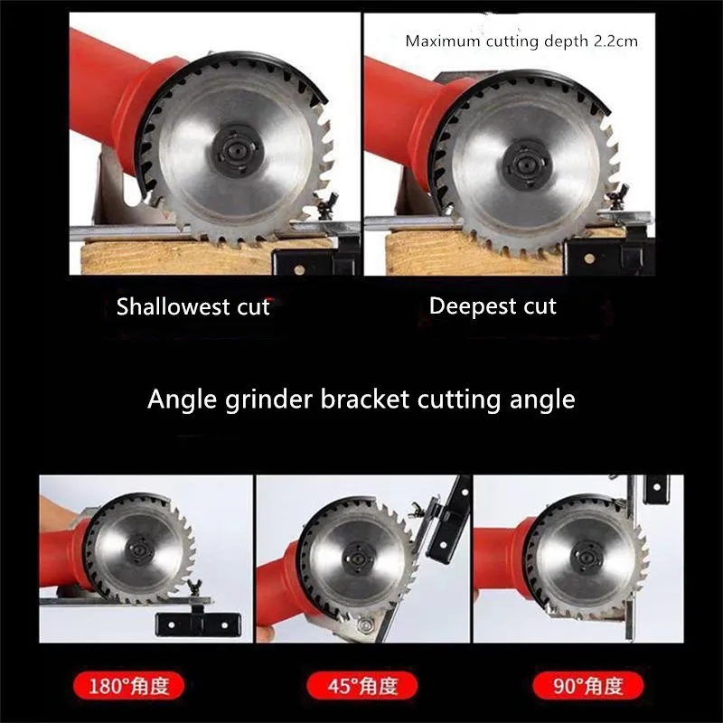 เครื่องบดมุมฐานเปลี่ยนตัดวงเล็บเดสก์ท็อป Universal Multifunctional Fixed Heavy-Duty เครื่องบดเครื่องมือเปลี่ยน