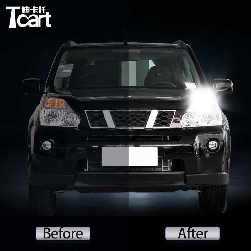 Led Daytime Running Light turn drl 2in1 Driving safety Car accessories 7440 w21w wy21w t20for Nissan X-Trail (T31) 2007-2014