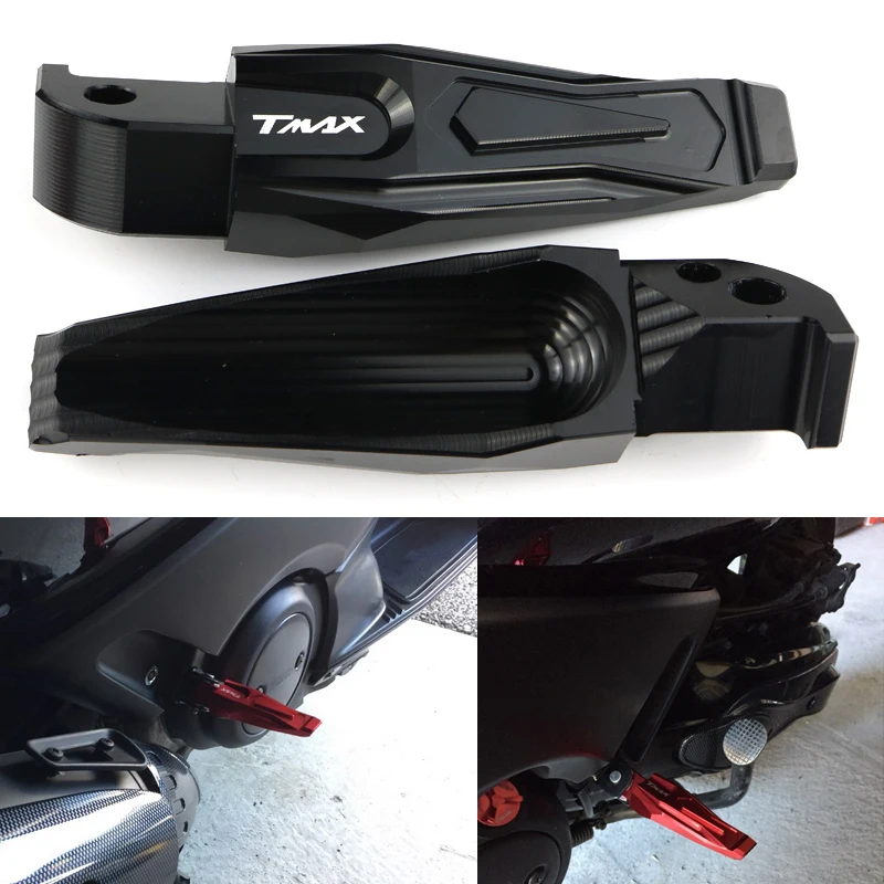 

Fit For YAMAHA TMAX 530 2012-2019 TMAX 500 2001-2011 Tmax Tech Max TMAX 560 Rear Passenger Foot Peg Footrests Footpeg Pedal