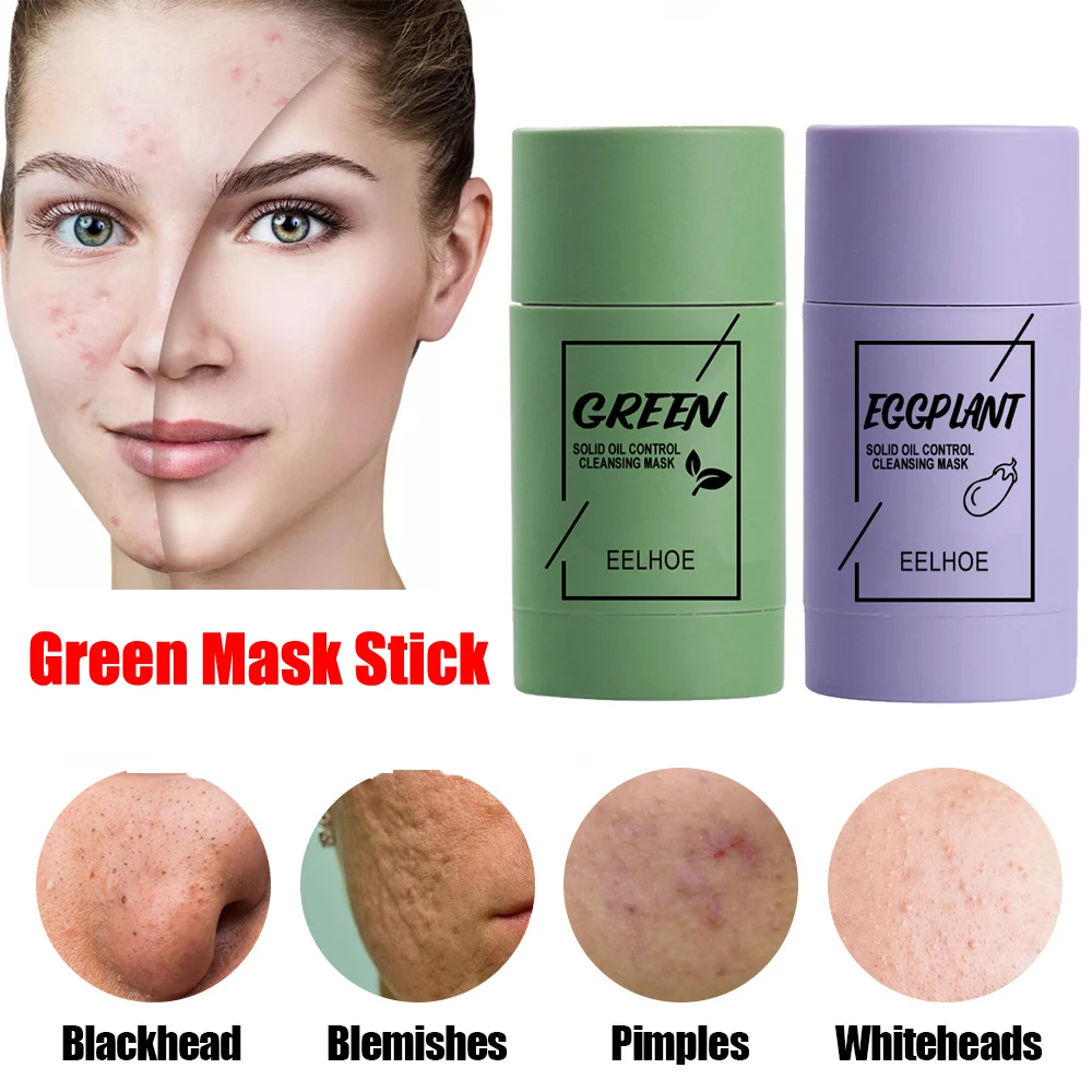 

Green Mask Stick Face Masks Remover Blackheads Nose Black Dots Acne Moisturizing Oil Control Skin cleansing Anti-wrinkle Masks