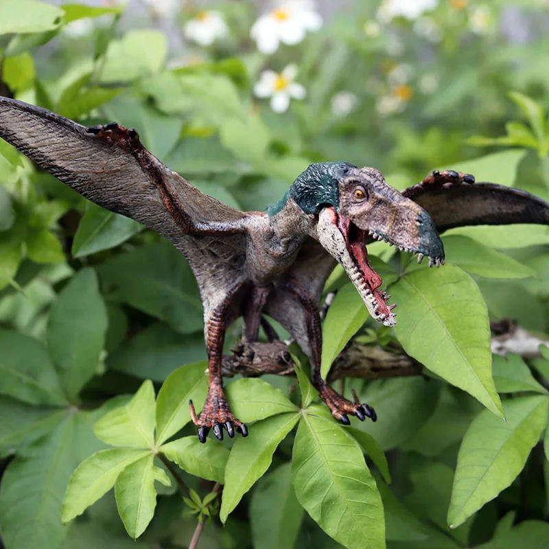 Oenux Neue Jurassic Predator Fleischfressende Öffnen Mund Pterodactyl Feste PVC Dinosaurier Welt Tier Modell Action-figuren Spielzeug Für Kinder