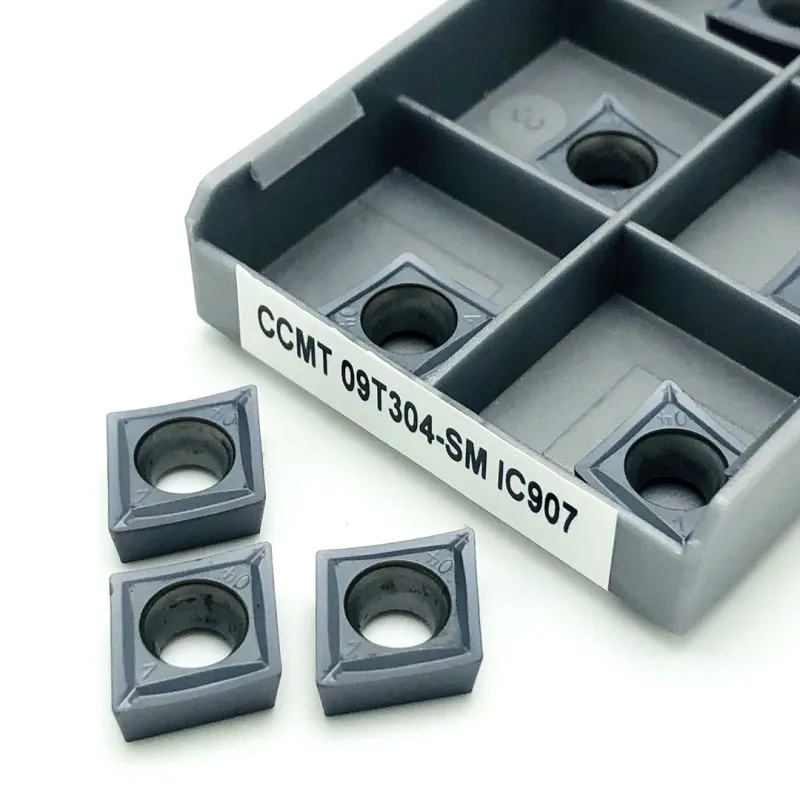 Dụng Cụ Xoay CCMT09T304 SM IC907 IC908 Nội Bộ Dụng Cụ Xoay Tiện Bằng Máy CNC Dụng Cụ Máy Công Cụ Phần Dụng Cụ Xoay Carbide Lắp