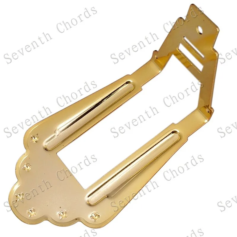 EIN Set Gold Vintage Gitarre Brücke Saitenhalter Gitarre Zubehör Teile Musikinstrument – Detail 6