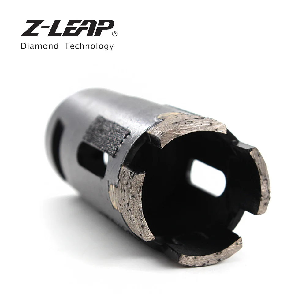 Z-LEAP 1PC Diamond Hole Saw 32/38mm t-Segments Drilling Bits m14 5/8-11 Thread Dry Use Granite Marble Concrete Stone Drill Tool