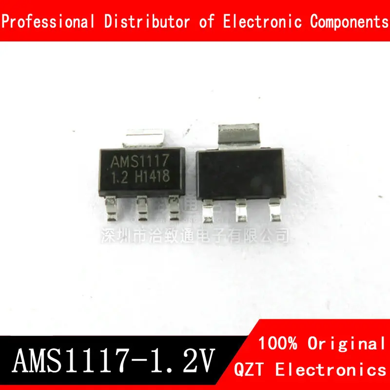 10pcs/lot AMS1117-1.2 AMS1117-1.2V , AMS1117 1117 1.2V 1A SOT223 Voltage Regulator Best quality