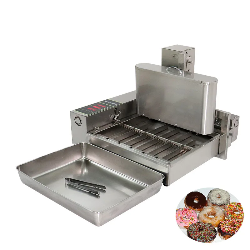 

BEIJAMEI 6 Rows Automatic Donuts Maker Machine Electric Donut Fryer Commercial Doughnut Machine for Restaurant