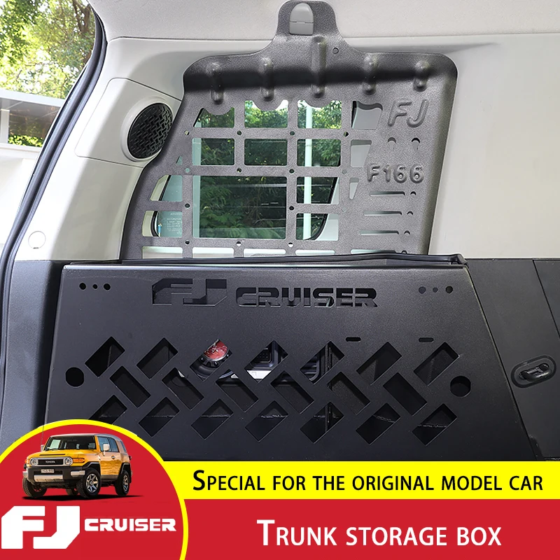 For Toyota FJ Cruiser Trunk Storage Box Trunk Bag Modification Accessories FJ Cruiser Side Window Storage Shelf Trunk Organizer