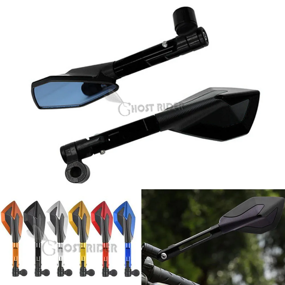 

Motorcycle Mirrors motorbike CNC Rearview side Mirror Aluminum For Bajaj Pulsar 200 NS Bajaj Pulsar 200NS All Years mt09 mt07 R3