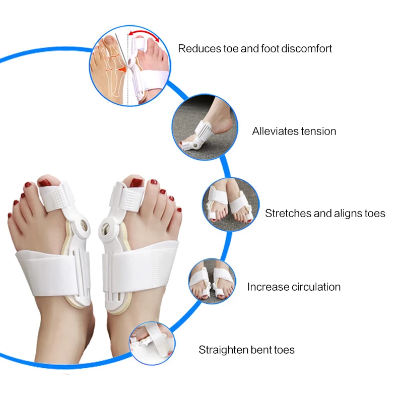 

6Pcs=3Pairs Hallux Valgus Corrector Orthopedic Braces Bone Thumb Separateur Orteil Big Bone Toe Separator Foot Care