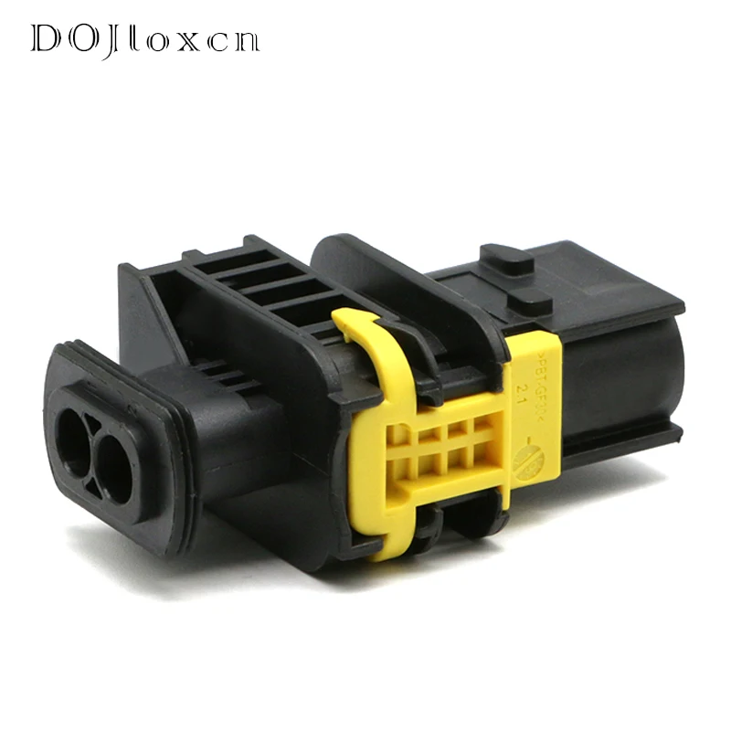 1/5/10/20/Sets 2 Pin 3.5 MM Automotive Connector TE Tyco AMP Waterproof Wiring Socket With Rubber Seals Terminals 1-1418483-1