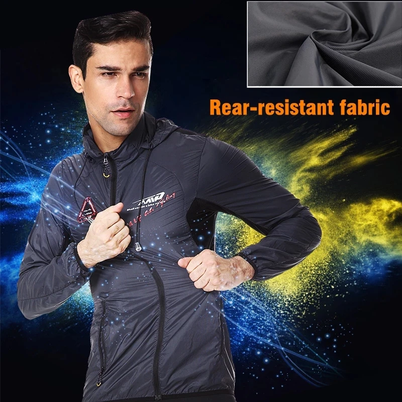 Giacche impermeabili riflettenti impermeabili a maniche lunghe cappotto antipioggia Poncho per Ciclismo Ciclismo maglia traspirante Jaqueta Masculina