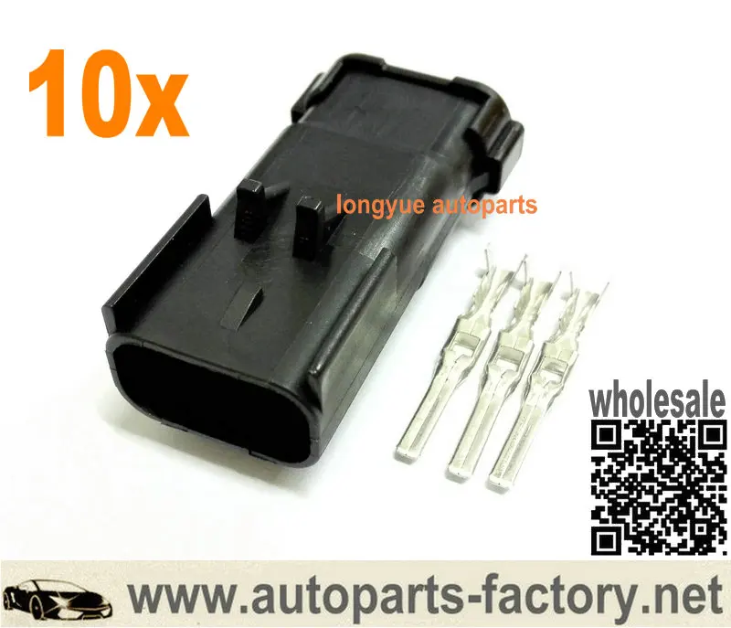 

Longyue 10set 3 way Repair Male Connector For MoPar Crank Cam Crankshaft Sensor and Ignition Coils,Speed Sensor