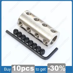Long steel Rigid coupling Inner bore diameter 10mm 12mm*12mm 10mmx12mm OD 22mm L 46mm motor shaft connecting connection coupler