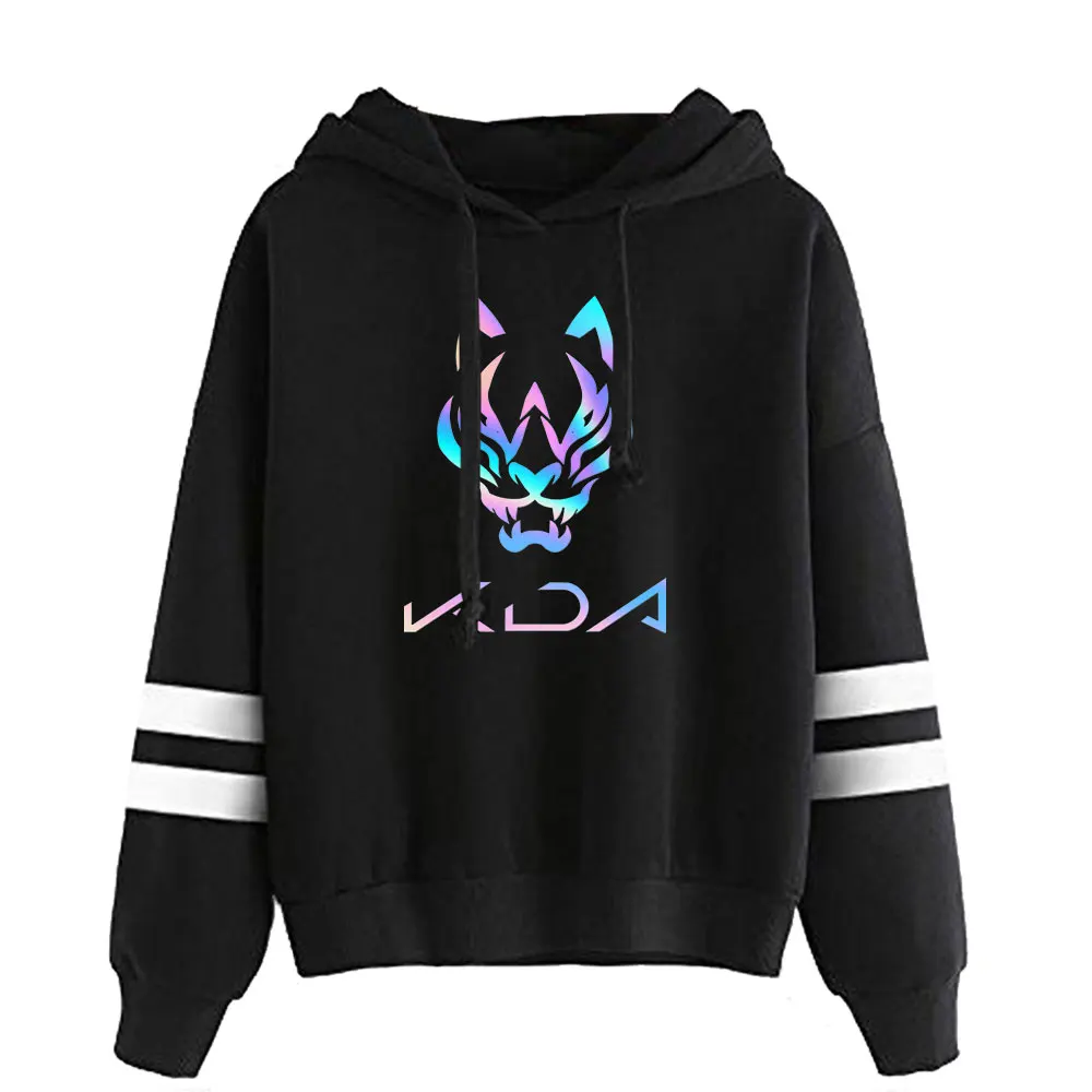 Game Song Kda The Baddest Parallel Bars Hoodie Sweatshirts Casual Spring Autumn Winter Letter Hooded  Autumn Winter Clothes