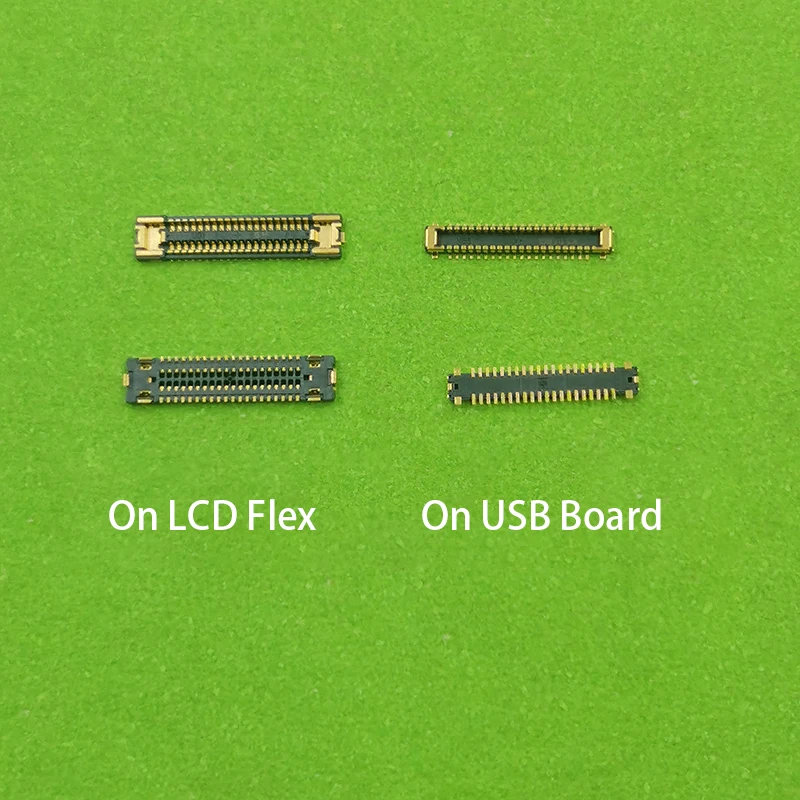 2pcs Lcd Display FPC Connector On Board For Samsung Galaxy A70S A7070 A707F A70 A705 A7050 A80 A805 Screen Flex Plug 78Pin 40pin