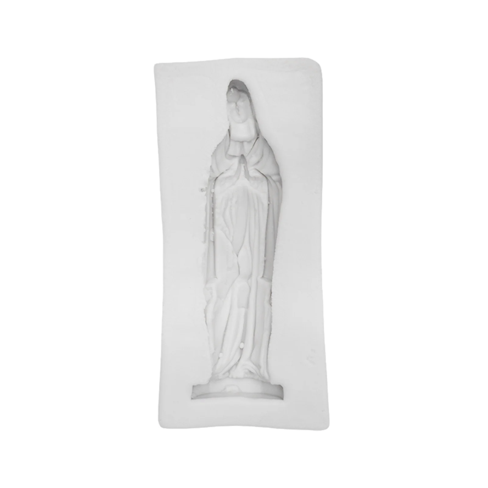 DIY Cute Virgin Mary Silicone Mold Candy Fondant Mold Cake Decorating Baking Tool Candle Resin Statue Casting Mould